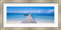 Framed Jetty on the beach, Mauritius