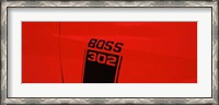 Framed Boss 302 Emblem
