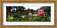 Framed Buddhist Temple, Byodo-in Temple, Koolau Range, Oahu, Hawaii