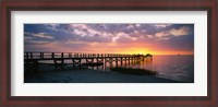 Framed Crystal Beach Pier, Florida
