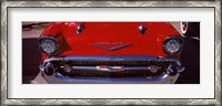 Framed Hood Ornament of a 57 Chevy
