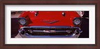 Framed Hood Ornament of a 57 Chevy