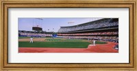 Framed Dodgers vs. Yankees, Dodger Stadium, California
