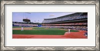 Framed Dodgers vs. Yankees, Dodger Stadium, California