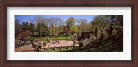 Framed Tourists enjoying at Bethesda Terrace, Central Park, Manhattan, New York City, New York State, USA