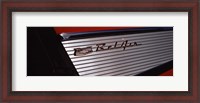 Framed 57 Chevy Bel Air Tail Fin Car