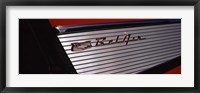 Framed 57 Chevy Bel Air Tail Fin Car