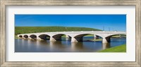 Framed Centerway Bridge over Chemung River, New York State