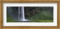 Framed Waterfall in a Forest, Iceland