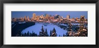 Framed Skyline and the North Saskatchewan Rive, Edmonton, Alberta, Canada