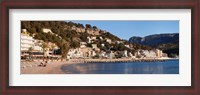 Framed Playa d'es Traves Beach, Port de Soller, Majorca, Balearic Islands, Spain