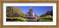 Framed Pineapple fountain in a park, Waterfront Park, Charleston, South Carolina, USA