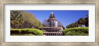 Framed Pineapple fountain in a park, Waterfront Park, Charleston, South Carolina, USA