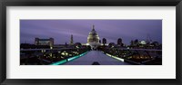 Framed St. Paul's Cathedral, London Millennium Footbridge, England