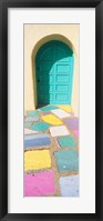 Framed Colored Tiles of a Door in Balboa Park, San Diego, California