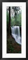 Framed Dry Falls, Nantahala National Forest, Macon County, North Carolina