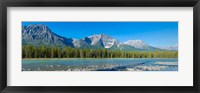 Framed Athabasca River, Icefields Parkway, Jasper National Park, Alberta, Canada