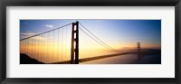 Framed Golden Gate Bridge Glow, San Francisco, California