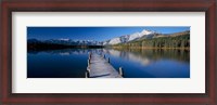 Framed Hector Lake, Mt John Laurie, Rocky Mountains,  Alberta, Canada