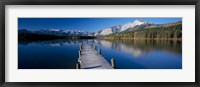Framed Hector Lake, Mt John Laurie, Rocky Mountains,  Alberta, Canada