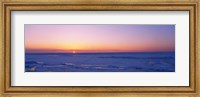 Framed Sunset over Lake Erie, New York State