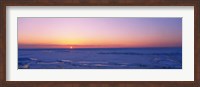 Framed Sunset over Lake Erie, New York State