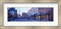 Framed Church Street in Burlington, Vermont