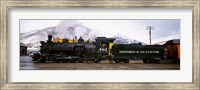 Framed Steam Train, Durango and Silverton Narrow Gauge Railroad, Colorado