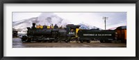 Framed Steam Train, Durango and Silverton Narrow Gauge Railroad, Colorado