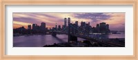 Framed Brooklyn Bridge, Manhattan, New York City