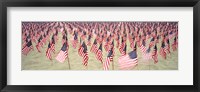 Framed 9/11 Tribute Flags, Pepperdine University, Malibu, California