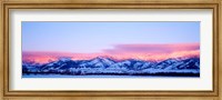 Framed Bridger Mountains Sunset, Montana