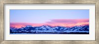 Framed Bridger Mountains Sunset, Montana