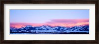 Framed Bridger Mountains Sunset, Montana