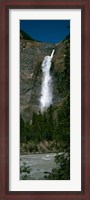 Framed Takakkaw Falls, Yoho National Park, British Columbia, Canada