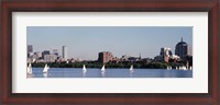 Framed Charles River Skyline, Boston, MA