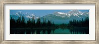 Framed Three Sisters Mountain, Mount Lawrence Grassi, Alberta, Canada