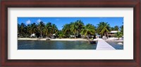 Framed Oceanfront Pier, Caye Caulker, Belize