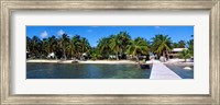 Framed Oceanfront Pier, Caye Caulker, Belize