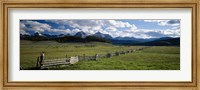 Framed Sawtooth Mountains, Idaho