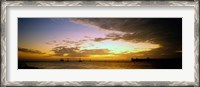 Framed Key West Sea at Sunset, Monroe County, Florida