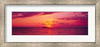 Framed Sunset over Cat Island, Bahamas