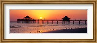 Framed Sunset at Fort Myers Beach, FL