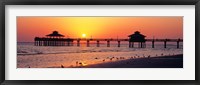 Framed Sunset at Fort Myers Beach, FL