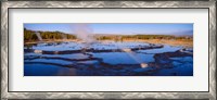 Framed Great Fountain Geyser, Yellowstone National Park, Wyoming