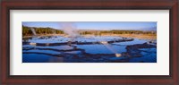 Framed Great Fountain Geyser, Yellowstone National Park, Wyoming