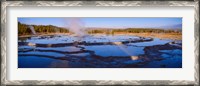 Framed Great Fountain Geyser, Yellowstone National Park, Wyoming