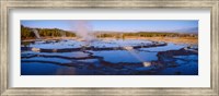 Framed Great Fountain Geyser, Yellowstone National Park, Wyoming