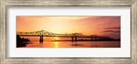 Framed Bridge At Sunset, Mississippi