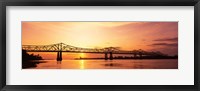 Framed Bridge At Sunset, Mississippi